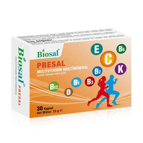 Presal Multivitamin Bay Bayan Cinsel Güç Arttırıcı Azdırıcı 30 Kapsül (C-5075)