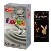 Fiesta Vibe 6´lı Prezervatif ve Titreşimli Halka Seti + Kaydırıcı Jel Krem (C-5027_h1)